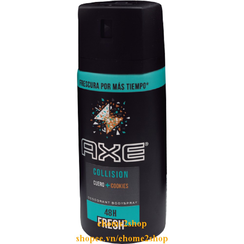 Xịt Khử Mùi Axe 150ml Tiempo Collision, shopee.vn/ehome2shop.