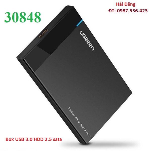 Hộp đựng ổ cứng HDD Box USB 3.0 2.5 inch chính hãng Ugreen mã UG-30848