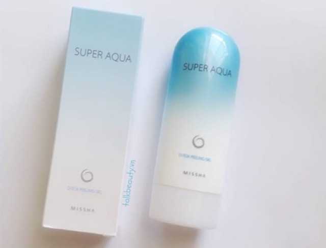 Gel Tẩy tế bào chết và thải độc cho da mặt Missha Super Aqua D-tox Peeling Gel