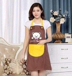 Tạp dề gấu dễ thương