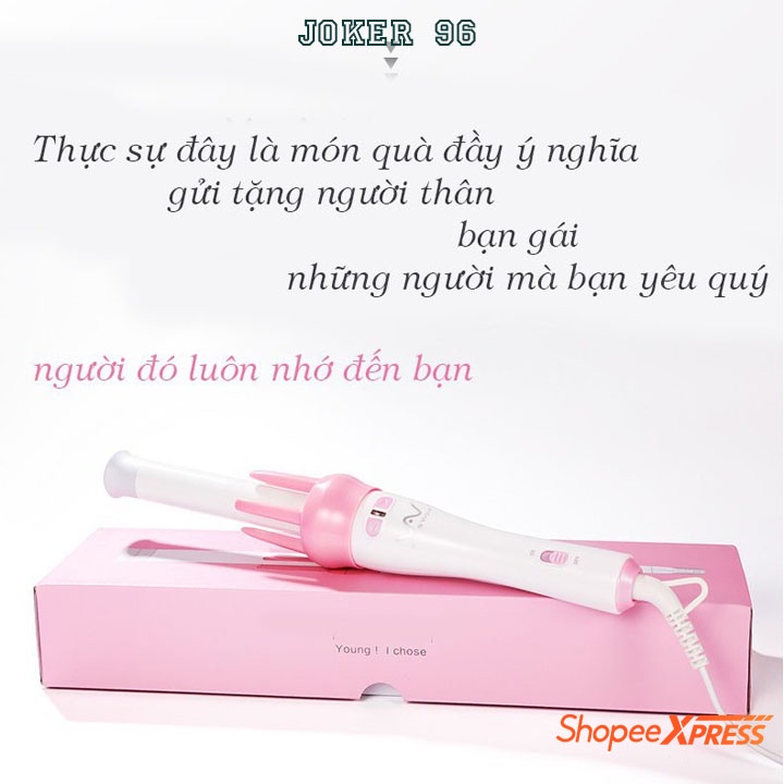Máy Uốn Tóc Làm Xoăn Xoay Tự Động 360 💗Độ Hàng Chính Hãng Bảo Hành 6 Tháng
