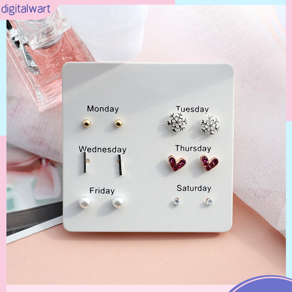 Set 6 Khuyên Tai Thời Trang Nữ