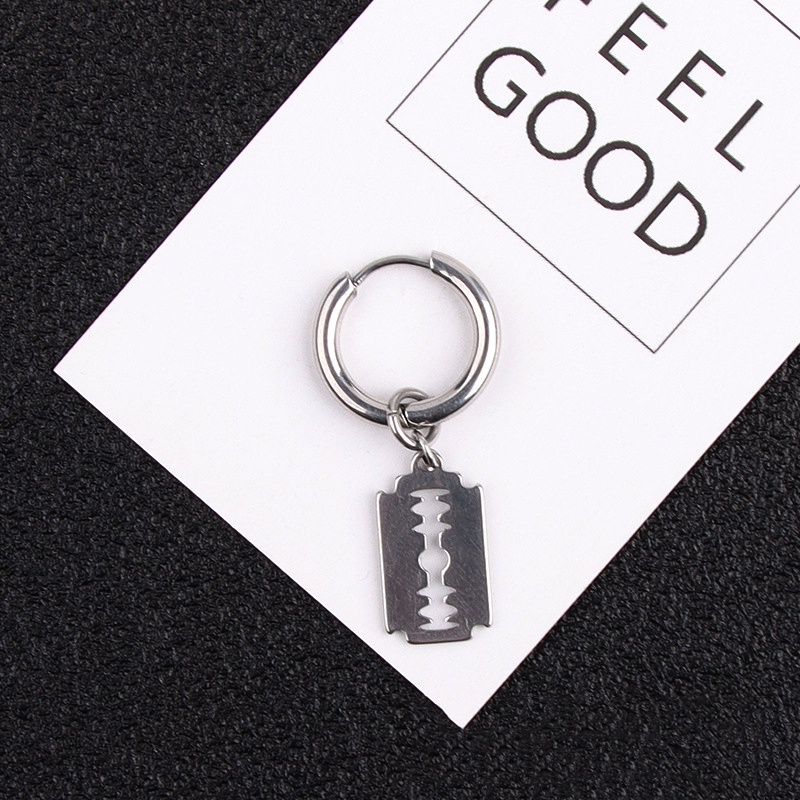 Bông Tai Thép Titan Không Gỉ Phong Cách Hip Hop yrshop