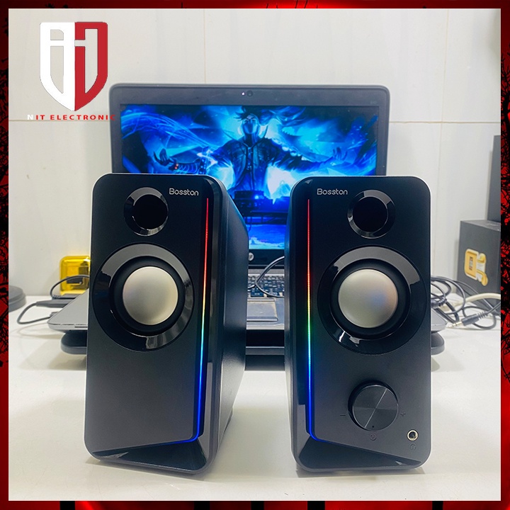 Loa máy tính bluetooth để bàn có dây 2.0 BOSSTON Z203BT loa laptop gaming