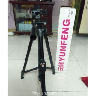 chân máy ảnh tripod 3388 YUNFENG có remote sạc siêu chắc
