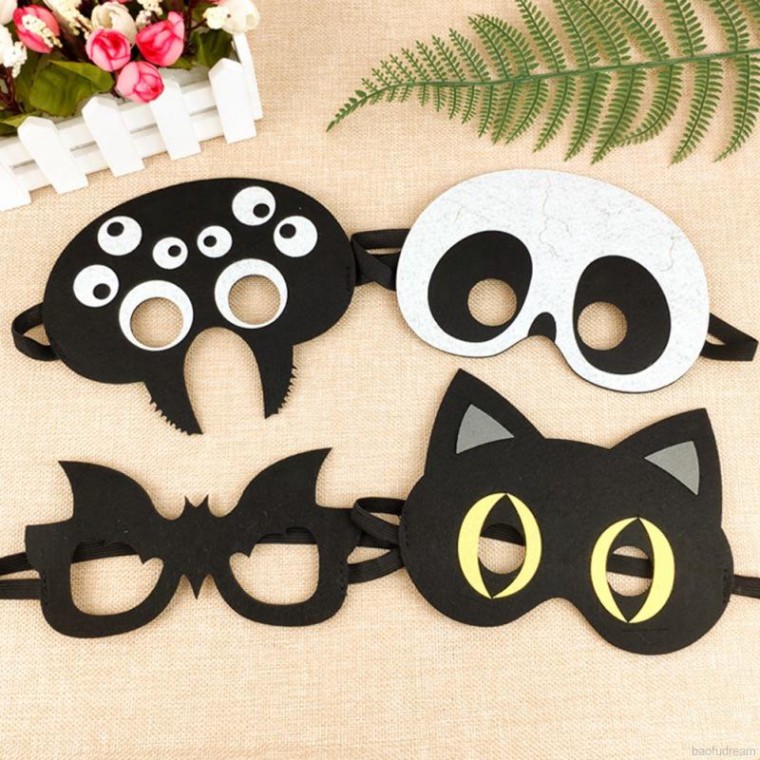 Mặt Nạ Hóa Trang Halloween Trình Diễn Sân Khấu Bằng Vải Nỉ Nhiều Kiểu Tùy Chọn Dành Cho Bé