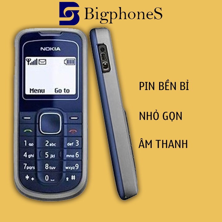 Điện thoại Nokia 1202 chính hãng, nhỏ gọn tiện lợi, độ bền cao, sóng khỏe nghe gọi tốt