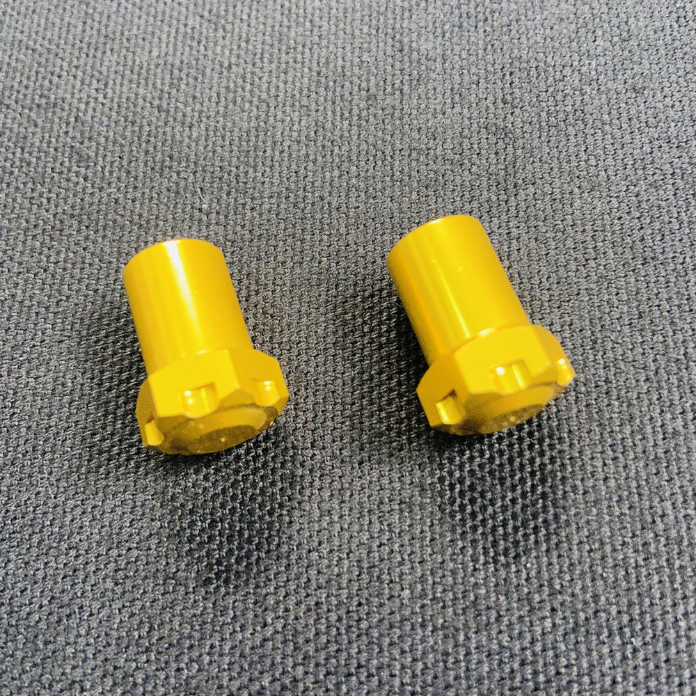 Cặp nắp van vòi xe máy, nắp chụp vòi xe máy NHÔM CNC đầu bông mai thể hiện cá tính