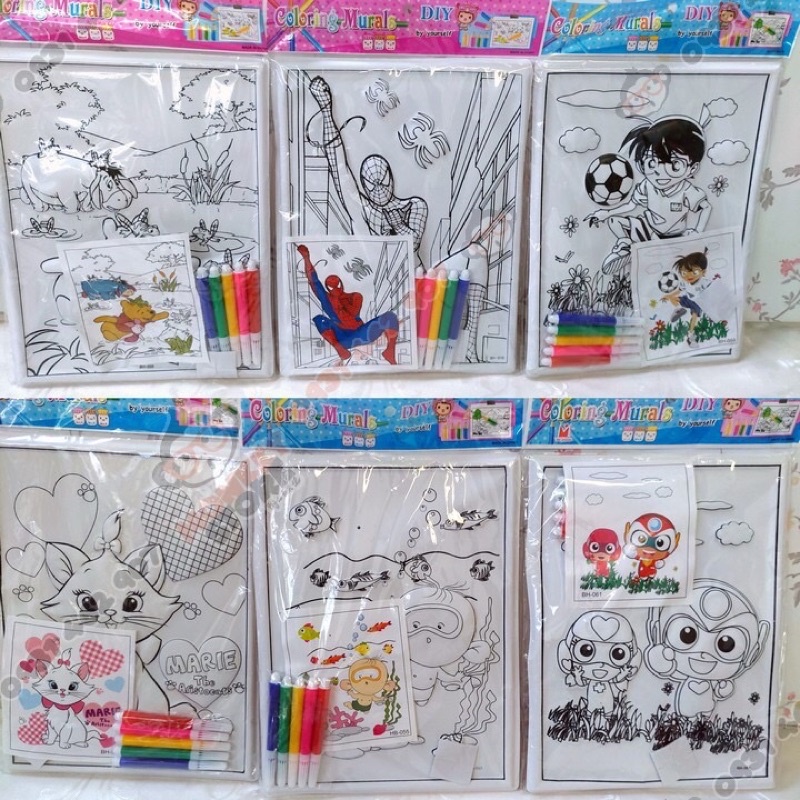 Tranh tô màu 3d tranh nổi nhựa 3đ