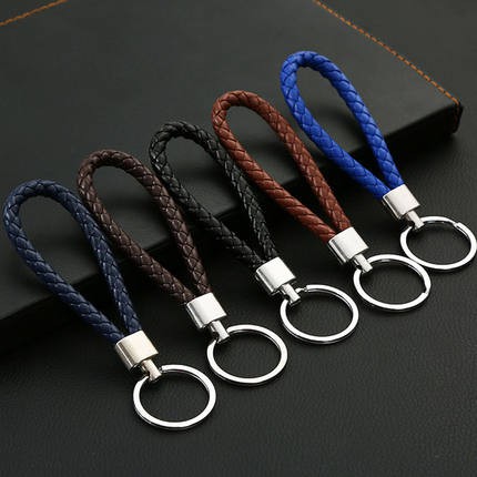 Móc Khóa Dây Da Pu Thời Trang XPK370 (Giao màu ngẫu nhiên) Dây Da Kèm Móc Khóa Tiện Dụng