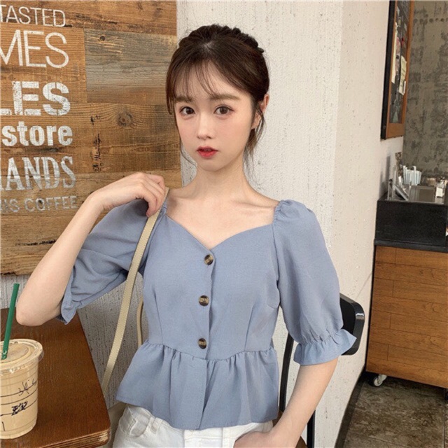 Áo trễ vai croptop (order quảng châu)_ảnh thật cuối | BigBuy360 - bigbuy360.vn