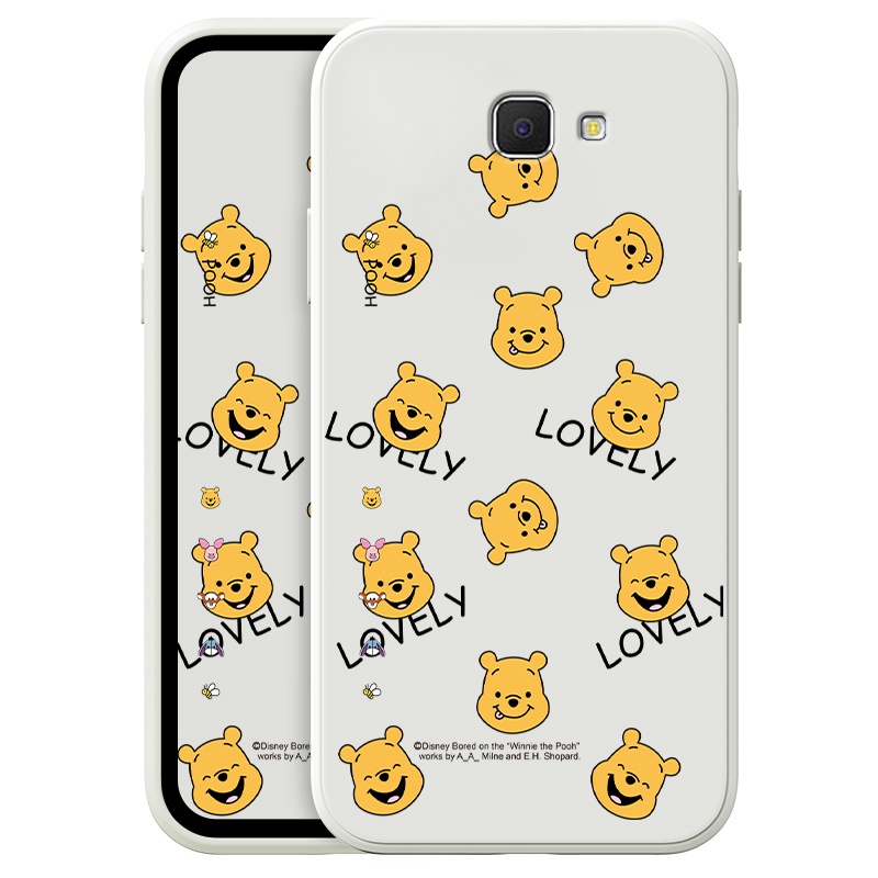 Ốp Điện Thoại Chống Rơi Hình Gấu Pooh Cho Samsung Galaxy J5PRIME J7PRO J6Plus2018 J72015 J7PRO J6Plus2018 M30S M62 Phone Casing Silicon Fashion Camera Lens Protector Full Cover simple Liquid silicone Cases