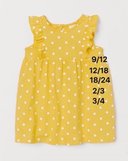 Váy H&M Auth chấm bi bé gái