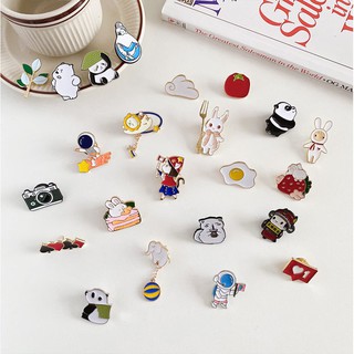 Ghim Cài Kim Loại Kiểu Hoạt Hình Đáng Yêu