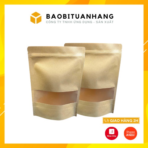 1 kg Túi zíp giấy cửa sổ tràn ( Hàng đẹp)