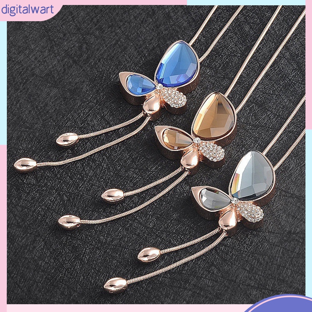 Dây Chuyền Tua Rua Hình Bướm Đính Đá Thời Trang