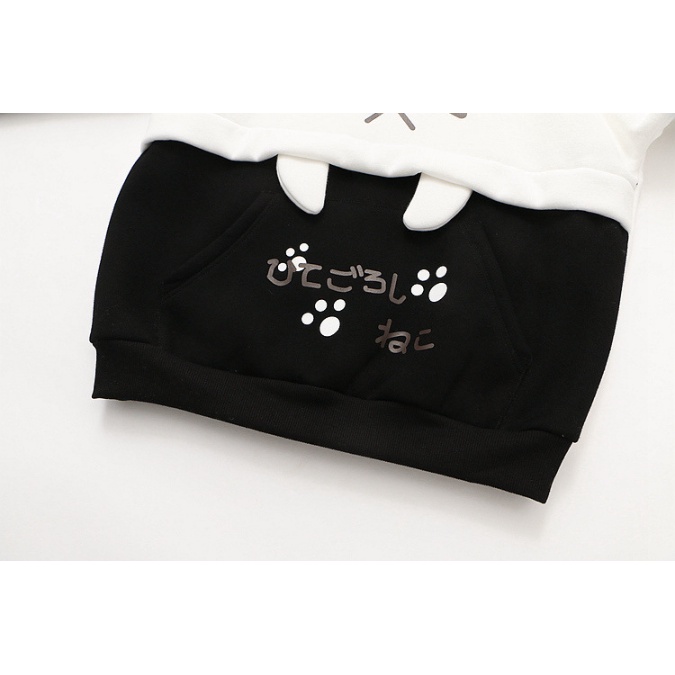 Áo Hoodie mèo nhật 2 màu cực xinh | BigBuy360 - bigbuy360.vn