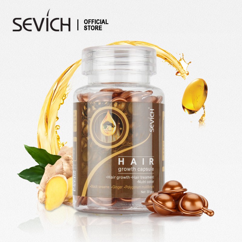 Hộp 30 viên nang SEVICH chứa huyết thanh vitamin dinh dưỡng tăng trưởng chống rụng tóc