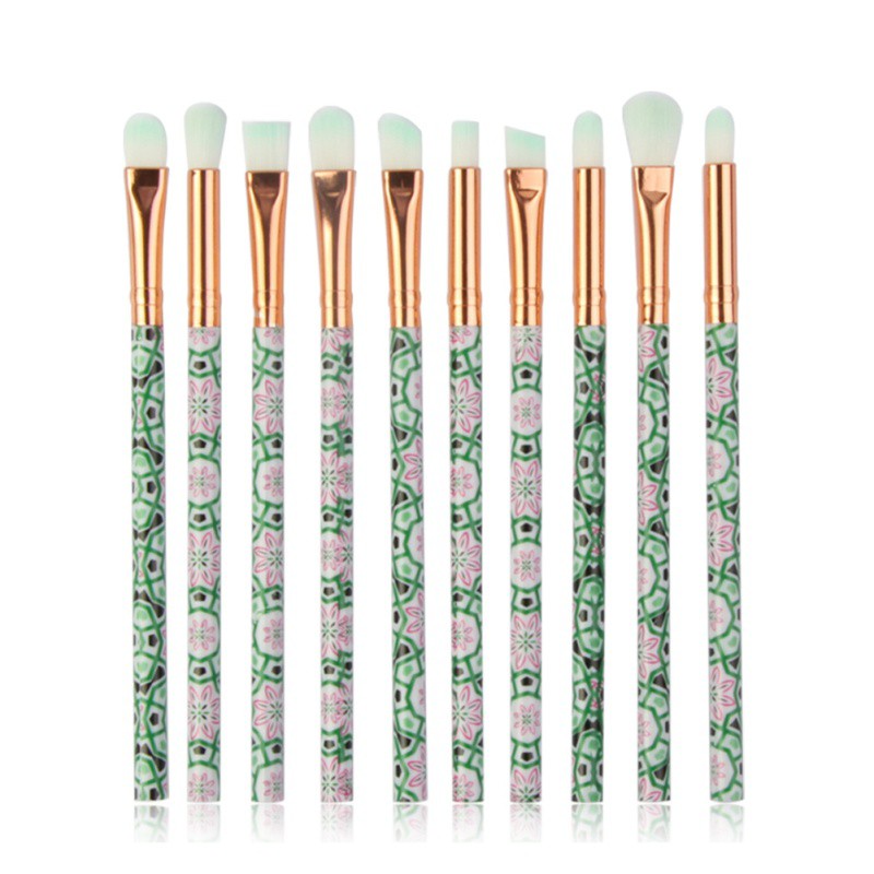 Set 10 cọ đánh mắt chuyên dụng trong trang điểm cao cấp