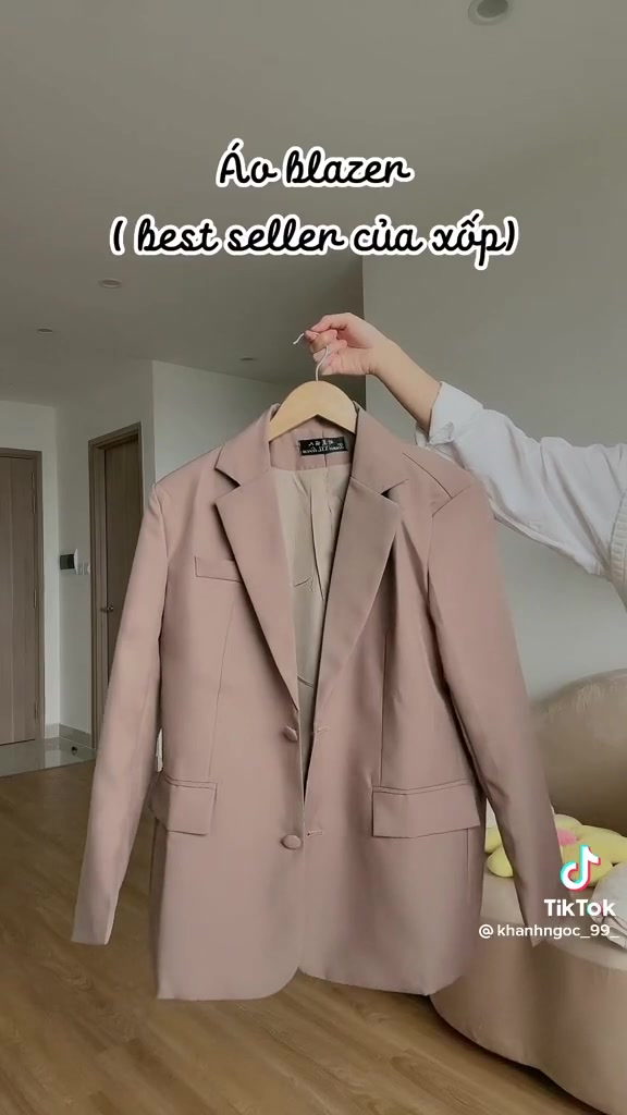 Áo Blazer  Nữ hàng cao cấp-phong cách Hàn quốc ulzzang quảng châu loại 1 -2 Màu Nâu đen Truyền thống from rộng | BigBuy360 - bigbuy360.vn