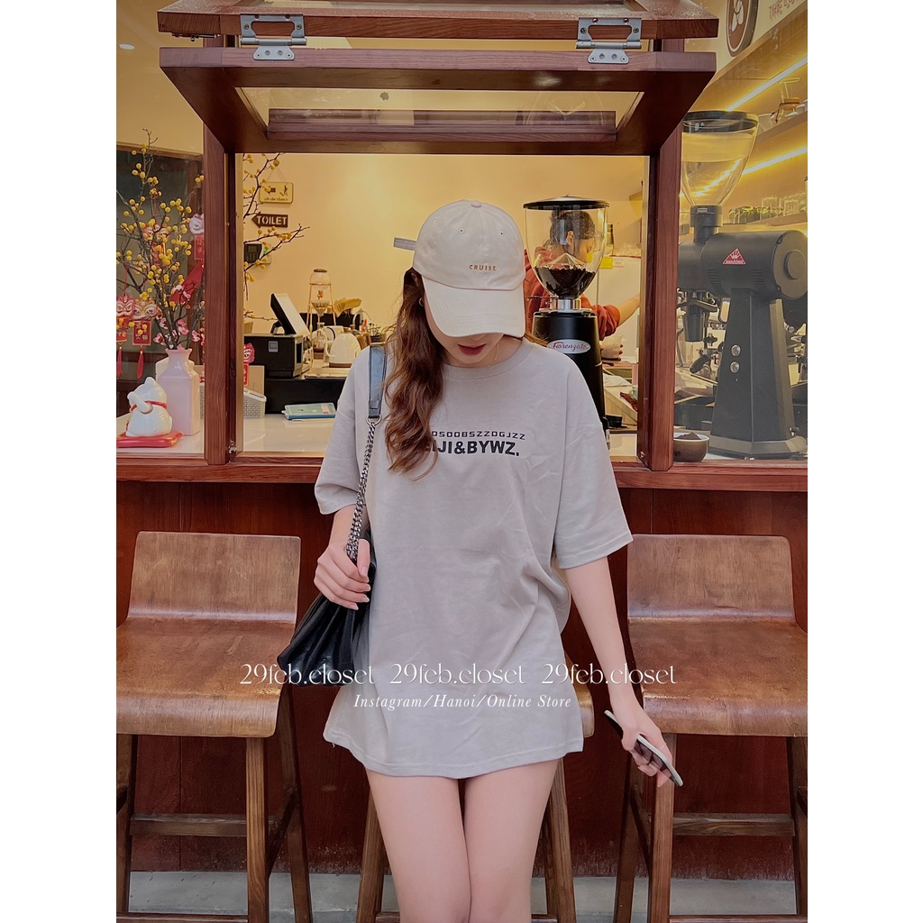 [Ảnh thật/Video] Áo phông oversize in chữ Beiji tag 3158, mặc đôi nam nữ - 29feb.closet - A27 | BigBuy360 - bigbuy360.vn