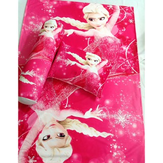 Vỏ gối và chăn Elsa đỏ cho bé