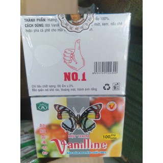 (10 ống/hộp) BỘT THƠM VANI NGUYÊN CHẤT HIỆU CON BƯỚM