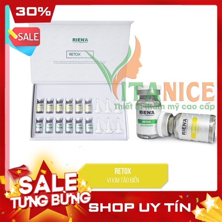 Vi kim tảo biển RETOX - Rien'A (Hộp 6 cặp) Riena Peel thay da sinh hoc