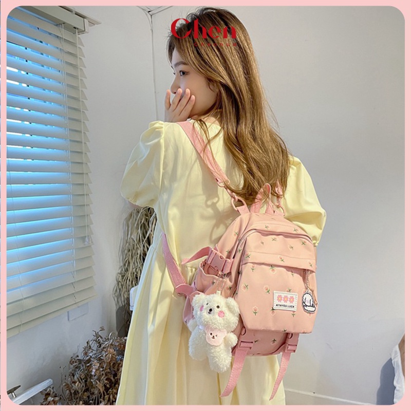 Balo nữ thời trang ChenHua balo đi học đi chơi ulzzang hàn quốc chất vải oxford chống nước đẹp BL55