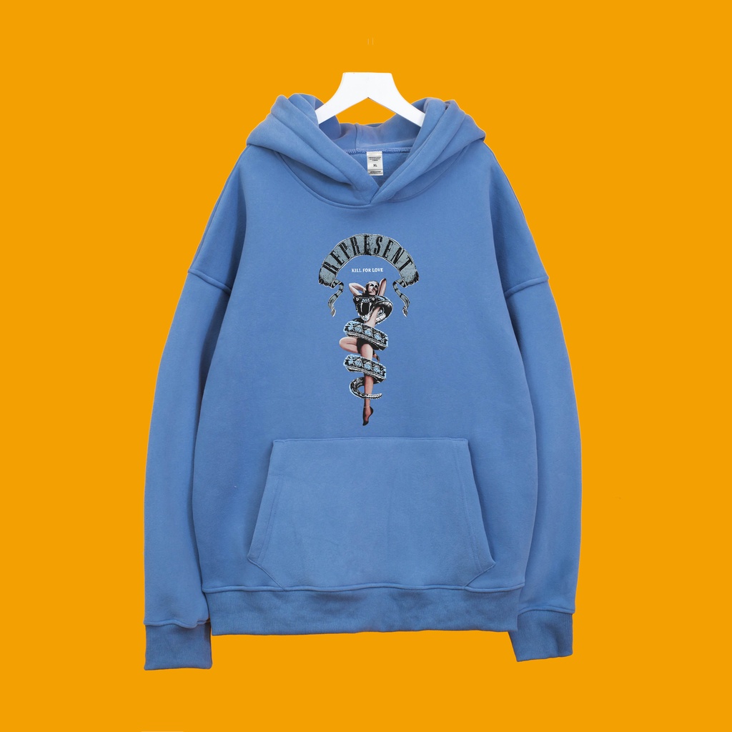 Áo Nỉ Hoodie REPRESENT NGƯỜI RẮN Dogo Store , áo hoodie nam nũ nỉ bông cotton