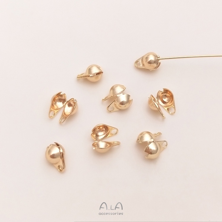 Set 10 Khóa Cài Túi Xách / Vòng Tay / Mũ Nồi Bằng Đồng Mạ Vàng 14K diy