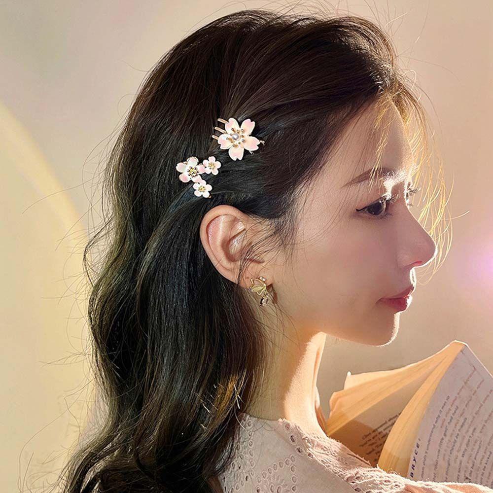 Kẹp Tóc Hợp Kim Hình Hoa Anh Đào Thời Trang Cho Nữ