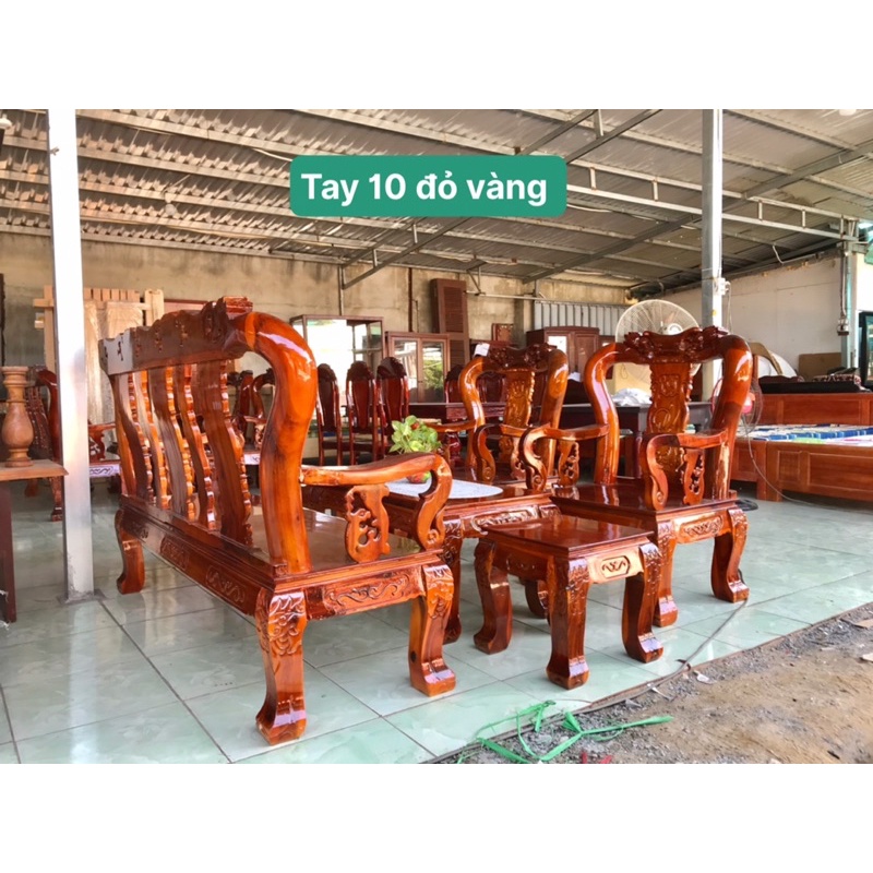 Bộ Bàn ghế Salon Phòng Khách Tay 10 gồm 6 món Giá KM