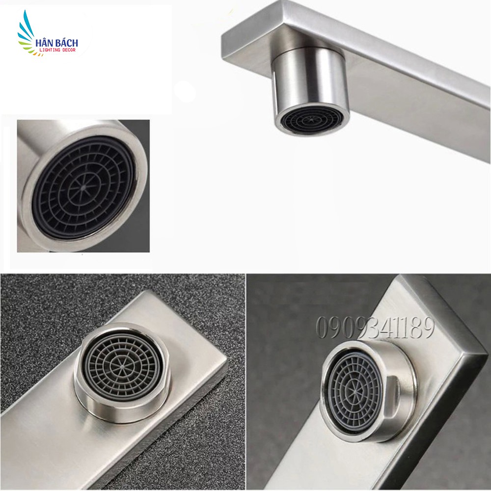 Vòi rửa bát - chén nóng lạnh màu đen cao cấp - Inox 304