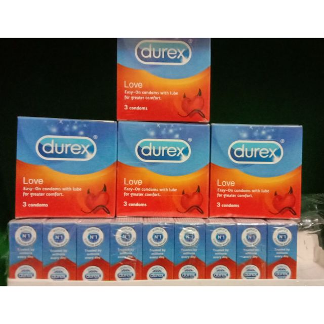 Bao Cao Su Durex Love 3S - Hộp 3 Gói.