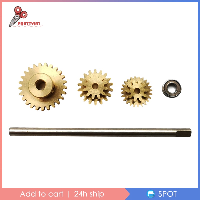 Bộ 3 Bánh Răng Hợp Kim 1 / 10 19T 24T 26T Cho WPL D12 RC DIY