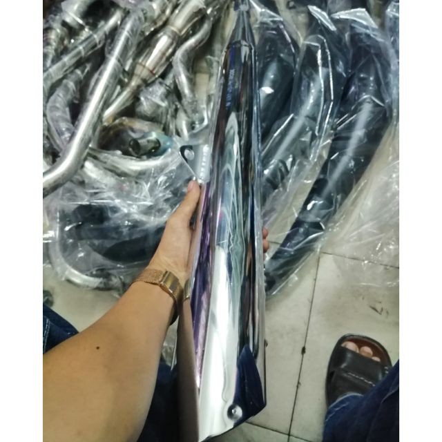 Pô xe máy Wave RS WaveA pô móc căng gắn pass bắt pô gác chân sau