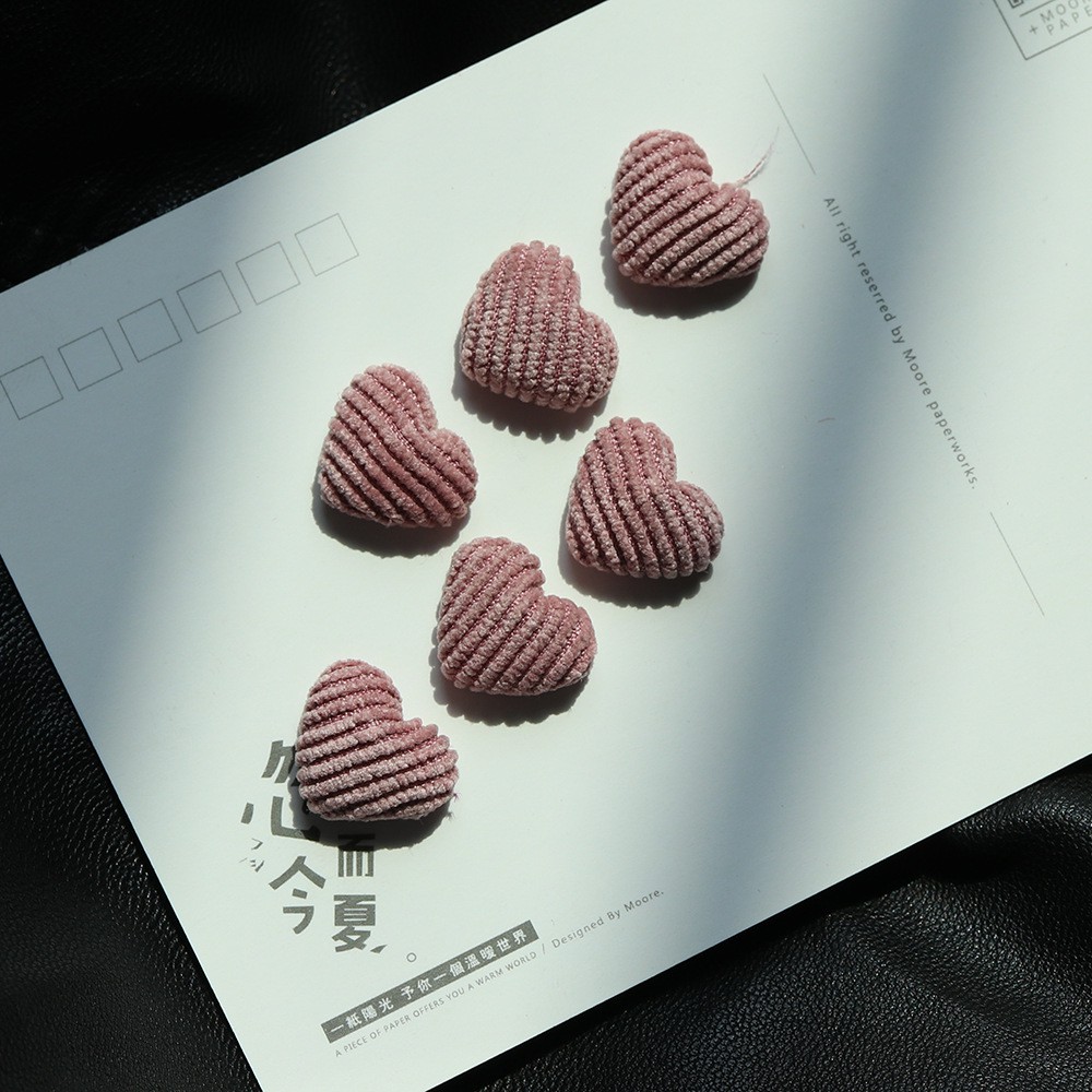 Set 2 mặt làm khuyên tai nhung mẫu 1 (3 mẫu)