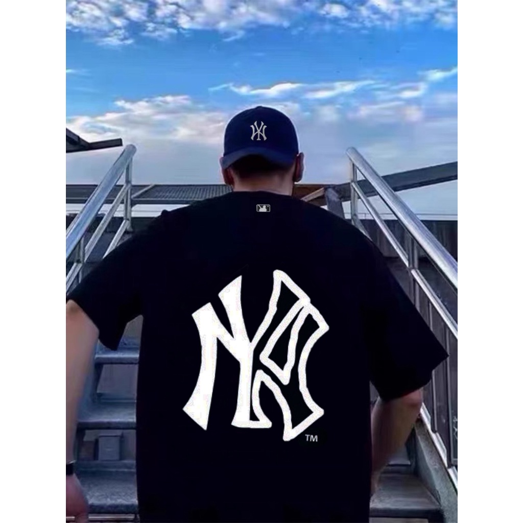 Áo thun tay lỡ unisex tay lở over size họa tiết momogram cá tính MB927