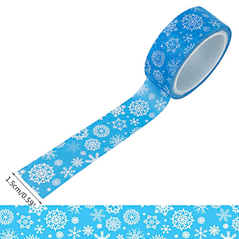 Bộ 12 Cuộn Băng Keo Dán Trang Trí Sổ Tay DIY Chủ Đề Giáng Sinh