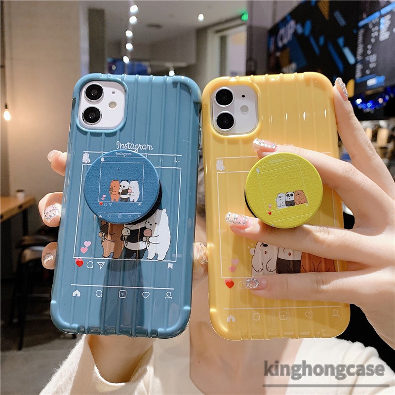 Ốp lưng We Bare Bears đáng yêu nhiều mẫu mã cho điện thoại OPPO F9 Reno 4 A5 2020 A3S A31 2020 A5S A53 2020 A9 A33 2020 A1K A91 A92 Reno 2F A12 F7 F5 Reno 3 A12E A7 A52 A11K A11 A12S F5 Yoouth F9 PRO A32 A53S Reno 2Z A72 C12 C15 C11 C17 C3 C1 C2 7i 5 5S 5