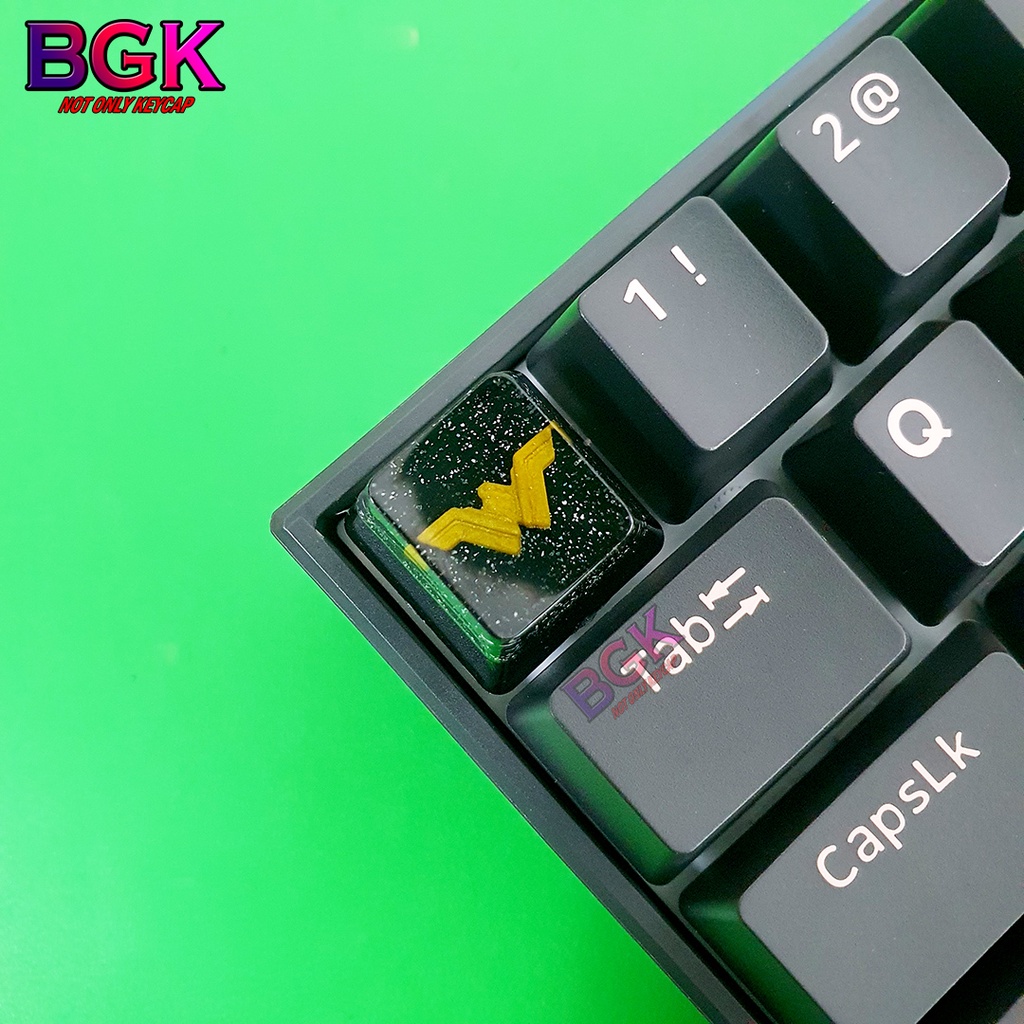 Keycap Lẻ hình LOGO Wonder woman DC OEM profile ( keycap resin độc lạ )( Keycap Artisan )