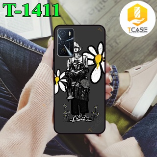 Ốp lưng nhám chống sốc dành cho Oppo A16 4G  in hình hoa cúc Daisies
