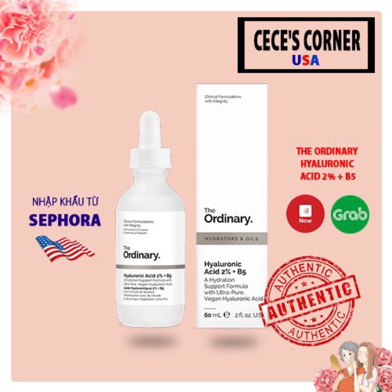 The Ordinary Hyaluronic Acid 2% + B5 - Serum Cấp Nước Và Phục Hồi Da