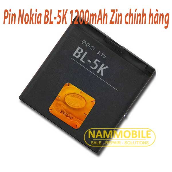 Pin Nokia N86, N85, C7, Asha 701, BL-5K 1200mAh Zin chính hãng