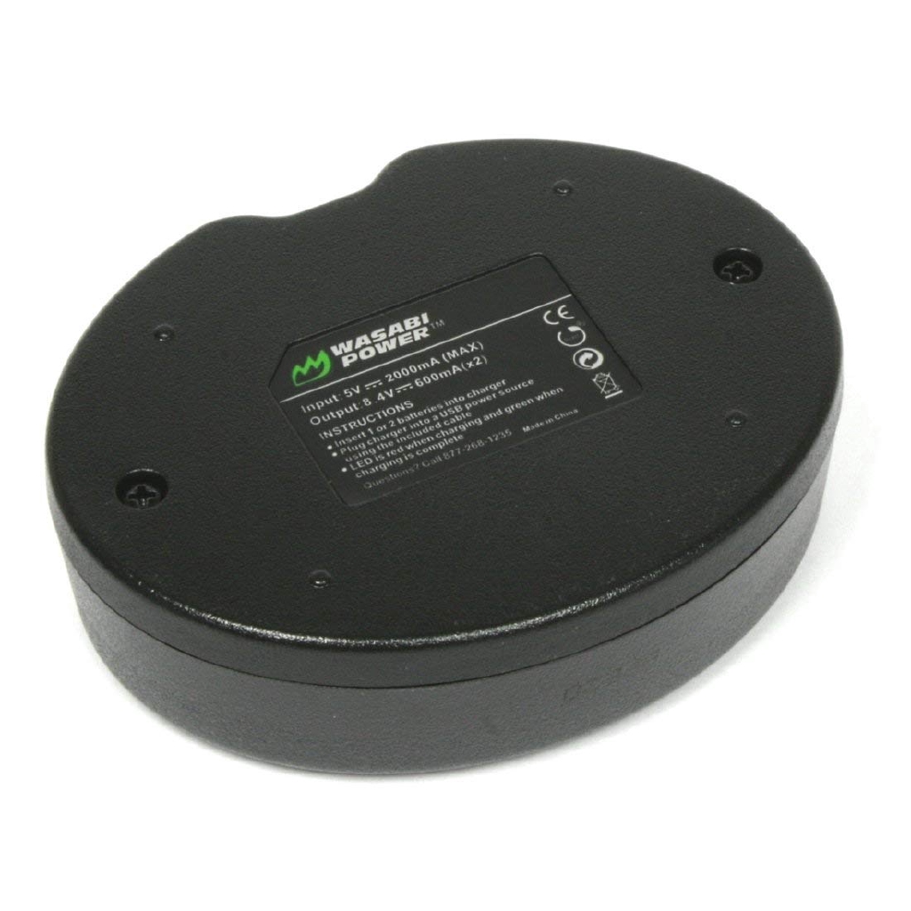 Combo 2 Pin Và Sạc Đôi Wasabi Cho Canon LP-E12 cho máy ảnh canon M10 M50 M100 100D - Hàng Chính Hãng