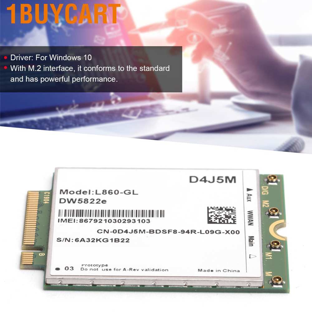 Thẻ kết nối mạng mô đun wifi không dây CAT16 4G thích hợp cho Laptop Dell Inspiron 7490 CHU