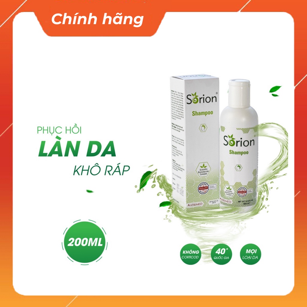 Dầu Sorion 200ML - Phục hồi Vảy nến, Viêm da cơ địa, Chàm da, Nấm da đầu, Chàm sữa, Vảy gàu da đầu, Dưỡng ẩm da & cơ thể
