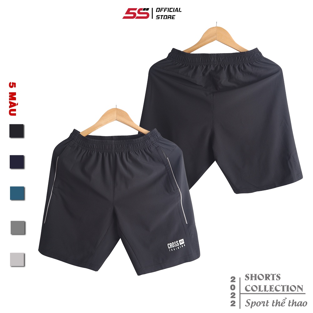 Quần Short Thể Thao Nam CROSS 5S (5 Màu) Chống Nhăn, Thiết Kế Mềm Mại, Không Bai Xù, Bền Màu (QSG22003-01)