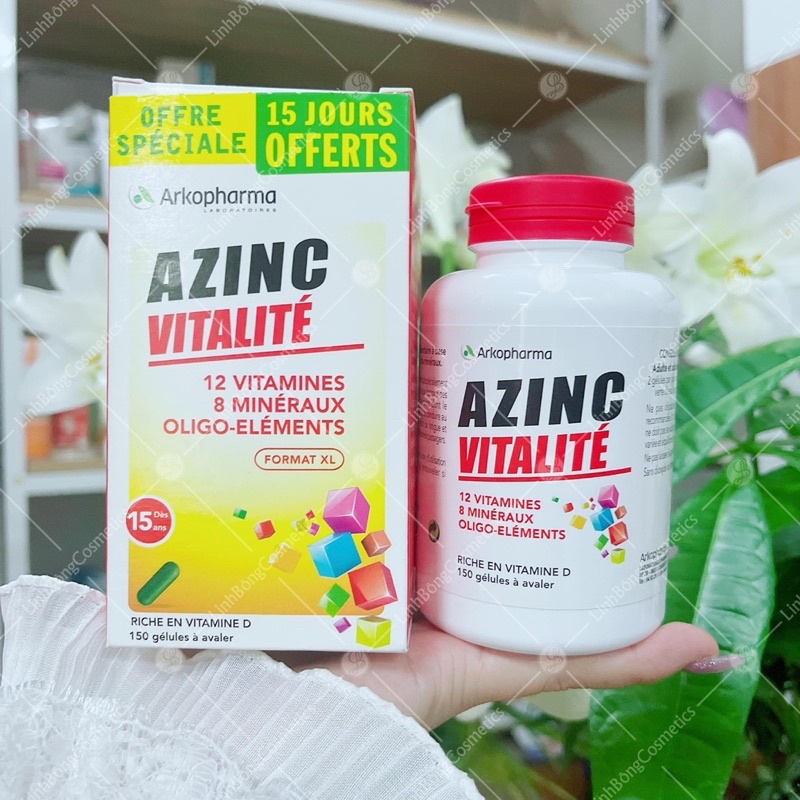VITAMIN TỔNG HỢP ARKOPHARMA AZINC VITALITÉ NỘI ĐỊA PHÁP